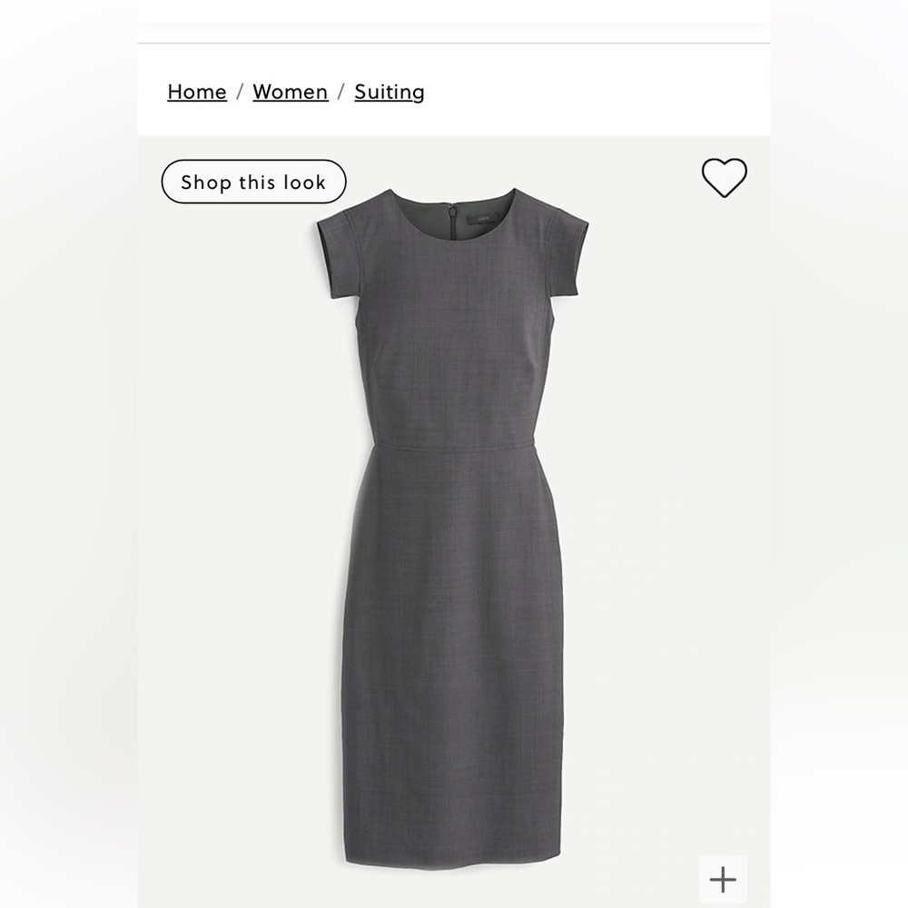 Jcrew resume dress, charcoal, NWT, size 14 - Picture 5 of 10